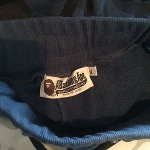 Blue Bape shorts size xl